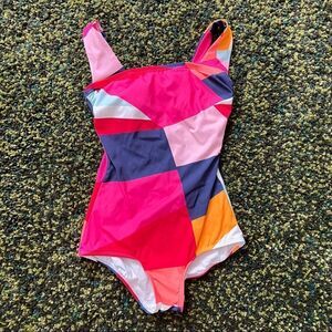 Hermoza Marisa Abstract Colorblock One Piece 2